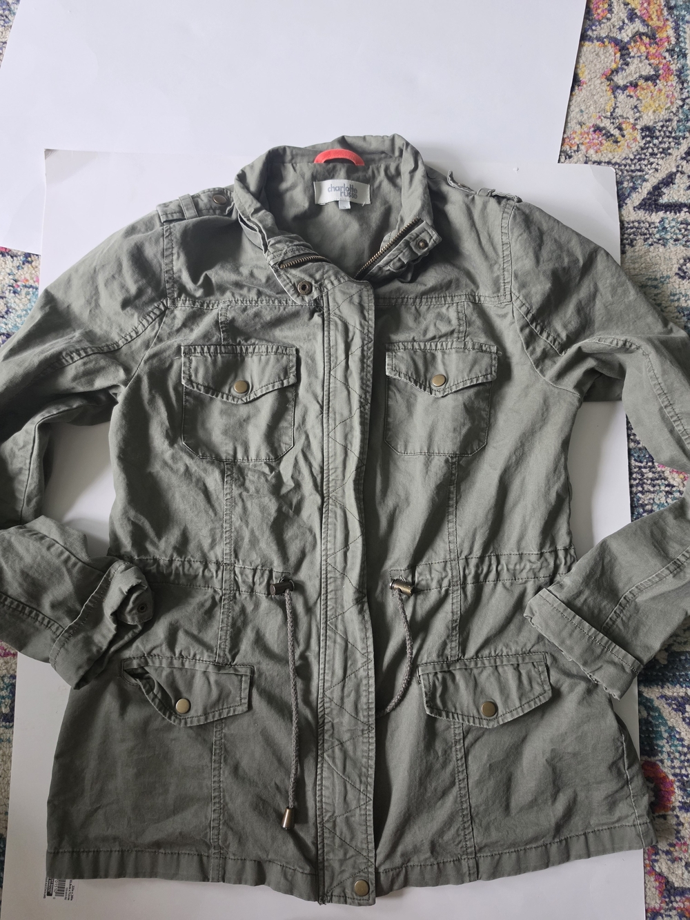 Charlotte RUSSE OLIVE GREEN JACKET size Small